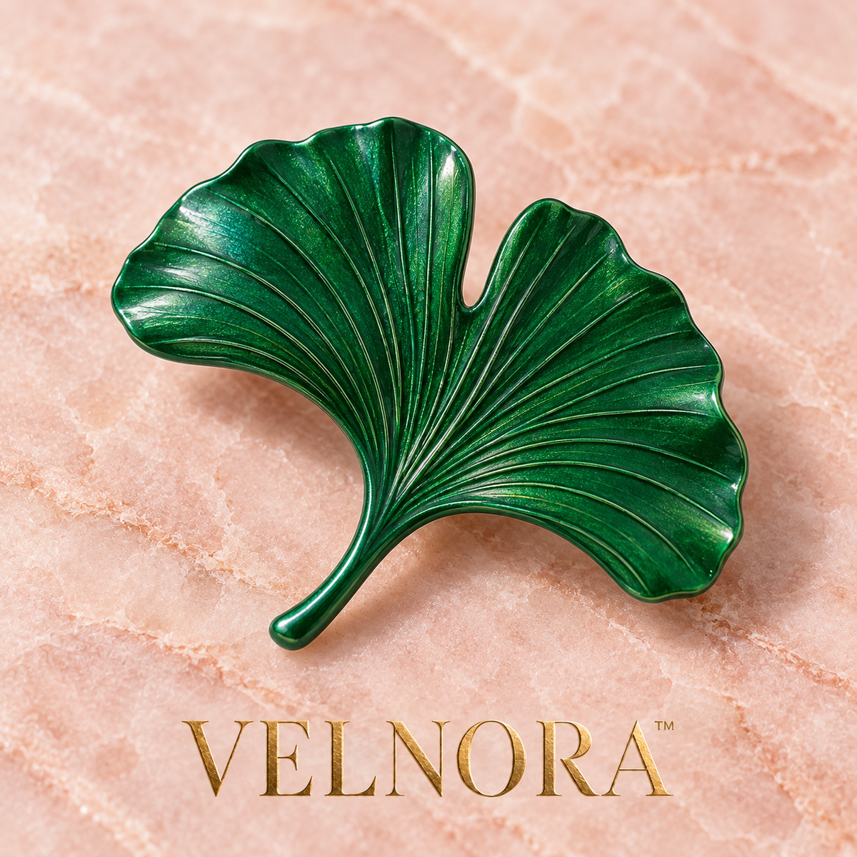 VELNORA™ Gingko Brooch